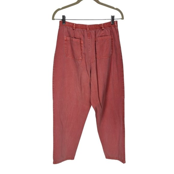 NANNETTE KELLER Womens 2 Piecs Chambray Pant Set Top Size M Pant Size S Pink E7P - Picture 3 of 12